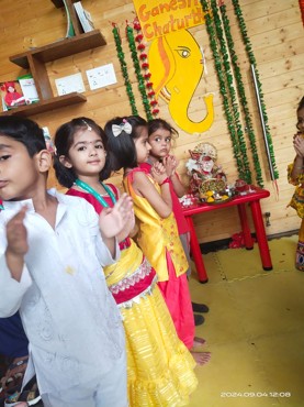 GANESH CHATURTHI CELEBRATION AT UDAYAN KIDZ SEC 108 GURUGRAM