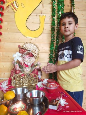 GANESH CHATURTHI CELEBRATION AT UDAYAN KIDZ SEC 108 GURUGRAM