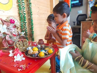 GANESH CHATURTHI CELEBRATION AT UDAYAN KIDZ SEC 108 GURUGRAM