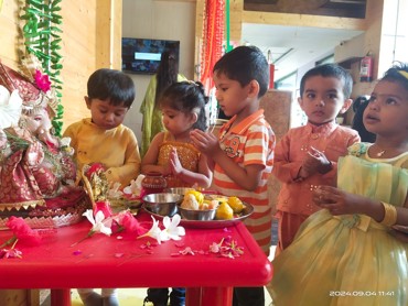 GANESH CHATURTHI CELEBRATION AT UDAYAN KIDZ SEC 108 GURUGRAM