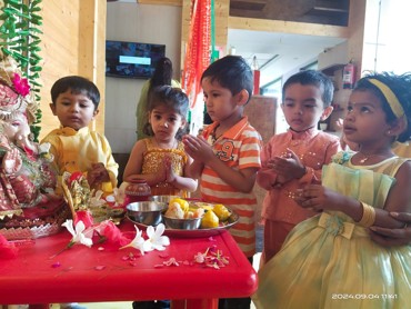 GANESH CHATURTHI CELEBRATION AT UDAYAN KIDZ SEC 108 GURUGRAM