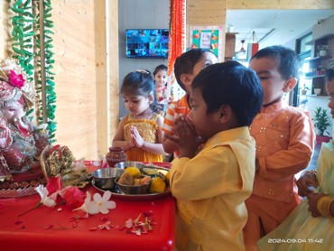 GANESH CHATURTHI CELEBRATION AT UDAYAN KIDZ SEC 108 GURUGRAM