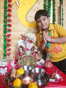 GANESH CHATURTHI CELEBRATION AT UDAYAN KIDZ SEC 108 GURUGRAM