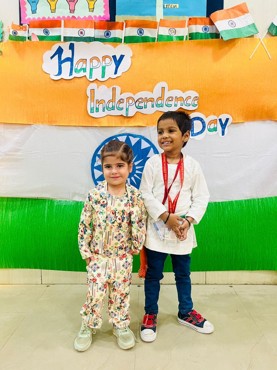 Happy Independance Day in GPIS  Sector - 8 Dwarka  JR.KG