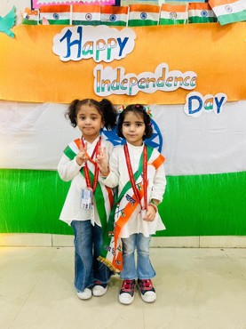 Happy Independance Day in GPIS  Sector - 8 Dwarka  JR.KG