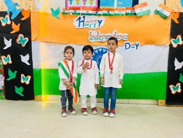 Happy Independance Day in GPIS  Sector - 8 Dwarka  JR.KG