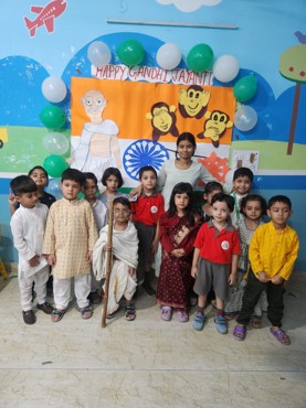 Gandhi Jayanti celebration at Udayan kidz sector 8