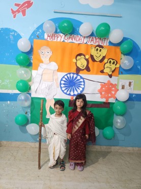 Gandhi Jayanti celebration at Udayan kidz sector 8