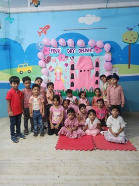 Pink day delight celebration at Udayan kidz sector 8