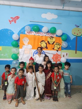 Gandhi Jayanti celebration at Udayan kidz sector 8