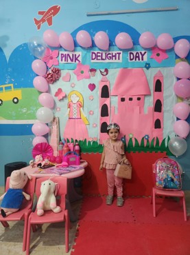 Pink day delight celebration at Udayan kidz sector 8