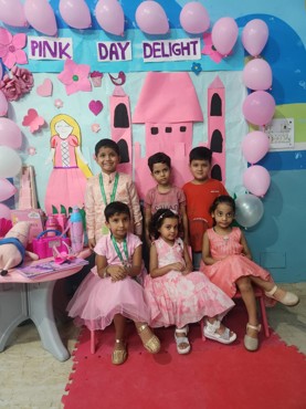 Pink day delight celebration at Udayan kidz sector 8