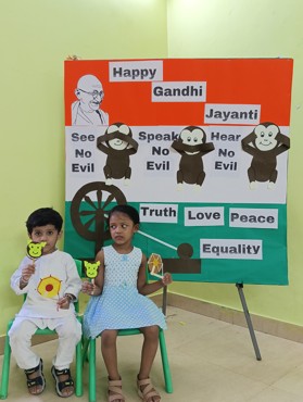 GANDHI JAYANTI CELEBRATION AT UDAYAN KIDZ ASHIYANA NAGAR,PATNA