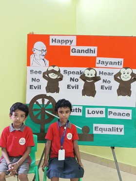 GANDHI JAYANTI CELEBRATION AT UDAYAN KIDZ ASHIYANA NAGAR,PATNA