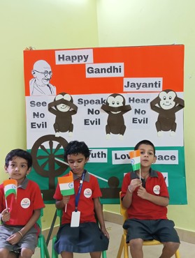 GANDHI JAYANTI CELEBRATION AT UDAYAN KIDZ ASHIYANA NAGAR,PATNA