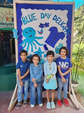 Blue day delight celebration at Udayan kidz sector 8