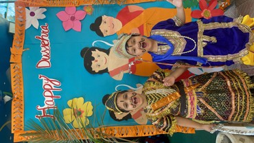 Dussehra celebrated at Udayan kidz sector 8