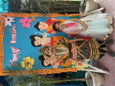 Dussehra celebrated at Udayan kidz sector 8