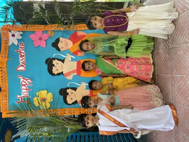 Dussehra celebrated at Udayan kidz sector 8