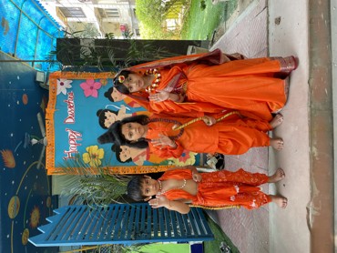 Dussehra celebrated at Udayan kidz sector 8