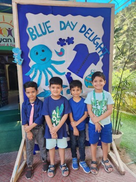 Blue day delight celebration at Udayan kidz sector 8