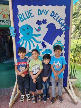 Blue day delight celebration at Udayan kidz sector 8