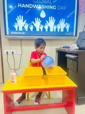 JR.KG Global Hand Washing Day Celebration in GPIS Sector-8 Dwarka.