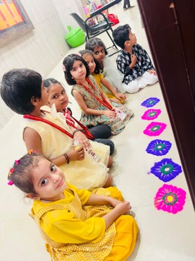 CLASS JR.KG DIWALI CELEBRATION  GPIS DWARKA SECTOR -8