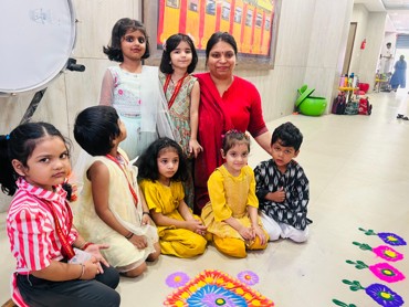 CLASS JR.KG DIWALI CELEBRATION  GPIS DWARKA SECTOR -8