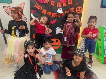 CLASS JR.KG HALLOWEEN PARTY GPIS DWARKA SECTOR -8