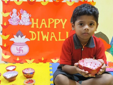 DIYA DECORATION /DIWALI CELEBRATION  AT UDAYAN KIDZ ASHIYAN NAGAR ,PATNA