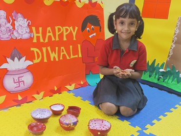 DIYA DECORATION /DIWALI CELEBRATION  AT UDAYAN KIDZ ASHIYAN NAGAR ,PATNA