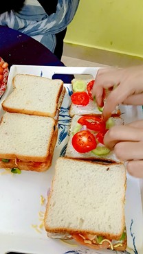 SANDWICH MAKING ACTIVITY AT UDAYAN KIDZ ASHIYANA NAGAR, PATNA