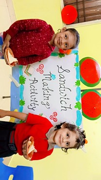 SANDWICH MAKING ACTIVITY AT UDAYAN KIDZ ASHIYANA NAGAR, PATNA