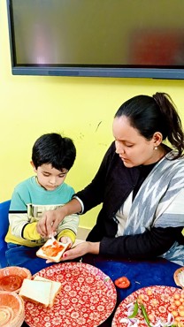 SANDWICH MAKING ACTIVITY AT UDAYAN KIDZ ASHIYANA NAGAR, PATNA