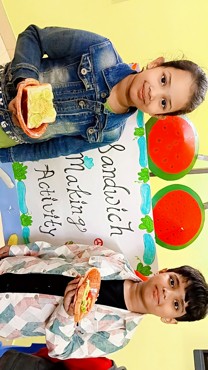 SANDWICH MAKING ACTIVITY AT UDAYAN KIDZ ASHIYANA NAGAR, PATNA