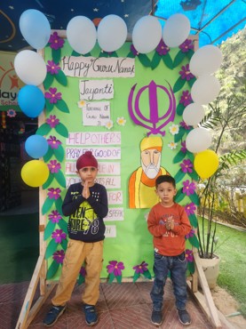 Guru Nanak Jayanti celebration at udayan kidz sector 8