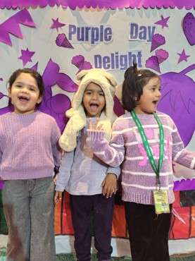 PURPLE DAY  DELIGHT AT UDAYAN KIDZ GURUGRAM SEC 108