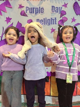 PURPLE DAY  DELIGHT AT UDAYAN KIDZ GURUGRAM SEC 108