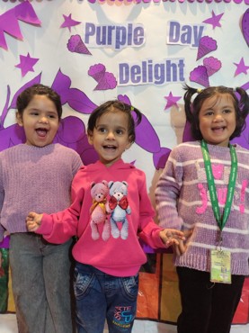 PURPLE DAY  DELIGHT AT UDAYAN KIDZ GURUGRAM SEC 108