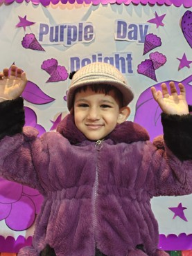 PURPLE DAY  DELIGHT AT UDAYAN KIDZ GURUGRAM SEC 108