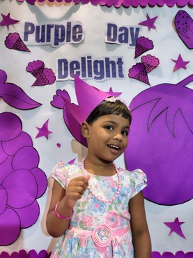 PURPLE DAY  DELIGHT AT UDAYAN KIDZ GURUGRAM SEC 108