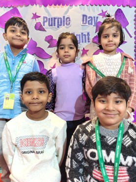 PURPLE DAY  DELIGHT AT UDAYAN KIDZ GURUGRAM SEC 108