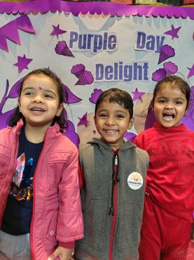 PURPLE DAY  DELIGHT AT UDAYAN KIDZ GURUGRAM SEC 108