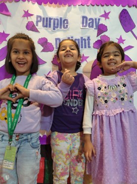 PURPLE DAY  DELIGHT AT UDAYAN KIDZ GURUGRAM SEC 108