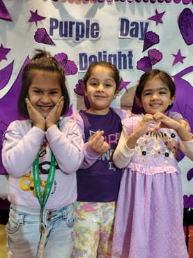 PURPLE DAY  DELIGHT AT UDAYAN KIDZ GURUGRAM SEC 108