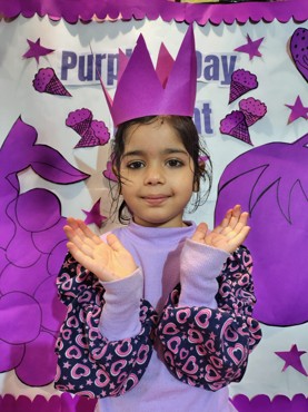 PURPLE DAY  DELIGHT AT UDAYAN KIDZ GURUGRAM SEC 108