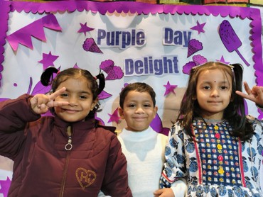 PURPLE DAY  DELIGHT AT UDAYAN KIDZ GURUGRAM SEC 108