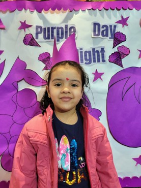 PURPLE DAY  DELIGHT AT UDAYAN KIDZ GURUGRAM SEC 108