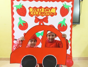 RED COLOUR DAY CELEBRATION AT UDAYAN KIDZ ASHIYANA, NAGAR